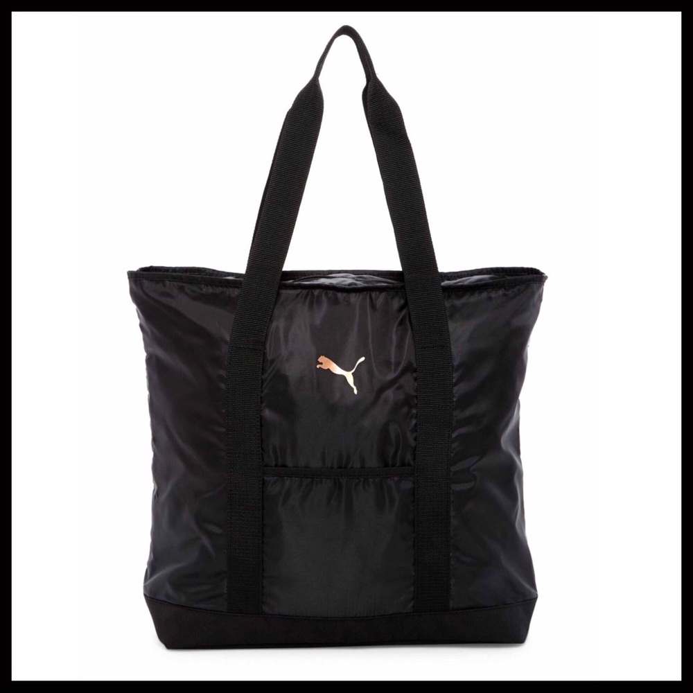 PUMA LARGE BLACK TRAVEL SHOULDER TOTE BAG - Picture 7 of 7